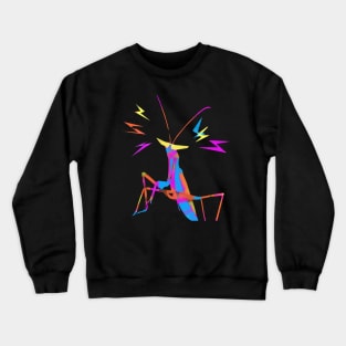 Partying Mantis in Cool Shades Crewneck Sweatshirt